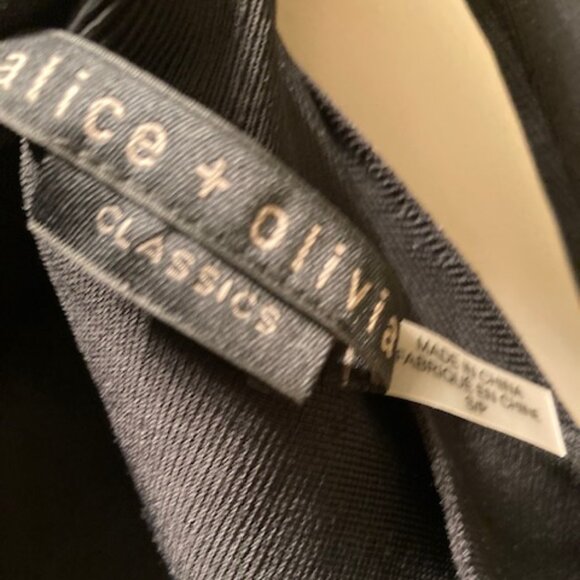 Alice + Olivia black reversible long sleeved mini dress - Picture 4 of 4